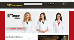 Desktop Screenshot of bktuniforms.com